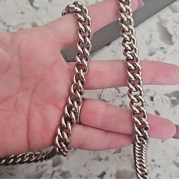 Gucci Taupe Pebbled Leather Shoulder Bag with COA - Picture 12 of 13